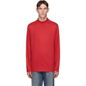 Blue Blue Japan Red Mock Neck Sweater