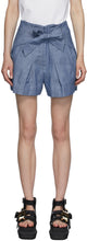 3.1 Phillip Lim Blue Chambray Front Tie Shorts