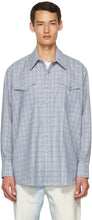 Our Legacy Blue Check Ranch Shirt - Notre chemise héritase bleue chèque ranch - 우리의 레거시 블루 수표 목장 셔츠