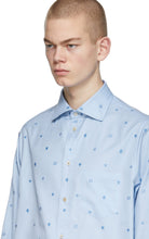 Gucci Blue Cotton Symbols Shirt