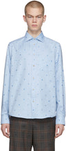 Gucci Blue Cotton Symbols Shirt - Symboles de coton bleu Gucci - 구찌 블루 코 튼 기호 셔츠