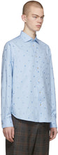 Gucci Blue Cotton Symbols Shirt