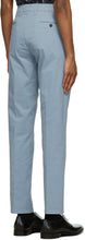 Dunhill Blue Cotton Twill Chino Trousers