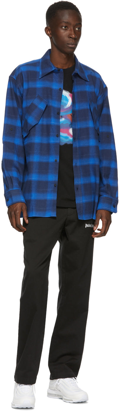 Marcelo Burlon County of Milan Blue CountyScript Shirt