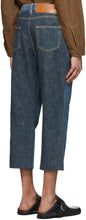 Loewe Blue Cropped Fisherman Jeans