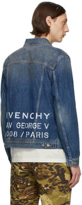 Givenchy Blue Denim Address Classic Fit Jacket
