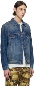 Givenchy Blue Denim Address Classic Fit Jacket