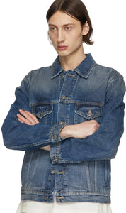 Givenchy Blue Denim Address Classic Fit Jacket