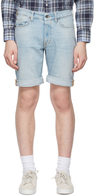 Tiger of Sweden Jeans Blue Denim Ash Shorts - Tiger of Suède Jeans Blue Denim Cendres Cendres - 스웨덴 청바지의 호랑이 블루 데님 재 반바지