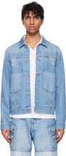 Balmain Blue Denim Deconstructed Jacket - Veste déconstruite en denim bleu Balmain - Balmain Blue Denim 해체 재킷