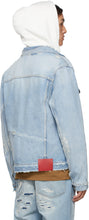 424 Blue Denim Distressed Jacket