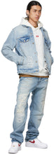 424 Blue Denim Distressed Jacket