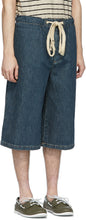 Loewe Blue Denim Drawstring Shorts