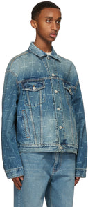 Balenciaga Blue Denim Large Fit Jacket