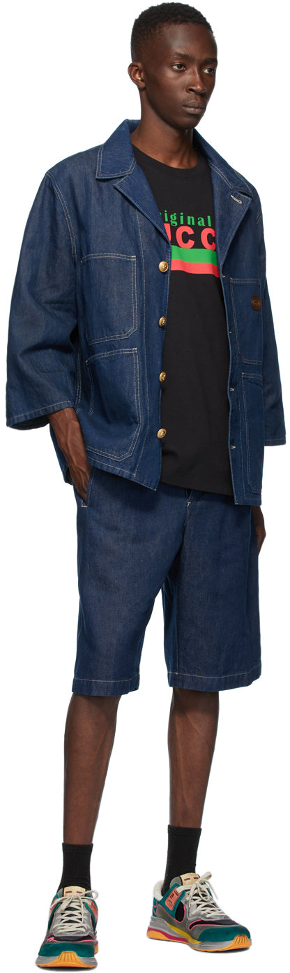Gucci Blue Denim Stone Wash Jacket