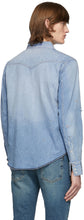 Saint Laurent Blue Denim Western Shirt