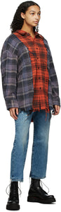 R13 Blue Distressed Boyfriend Jeans