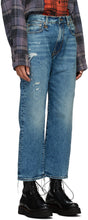 R13 Blue Distressed Boyfriend Jeans