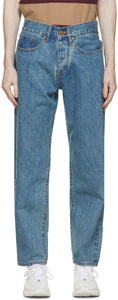 Han Kjobenhavn Blue Drop Crotch Jeans - Han Kjobenhavn Blue Drop JEAN JEAN - 한 Kjobenhavn 블루 드롭 가랑이 청바지