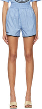Fendi Blue Eco Popeline Shorts