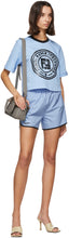 Fendi Blue Eco Popeline Shorts - Short de popeline d'éco bleu Fendi - 펜디 블루 에코 포플 라인 반바지