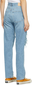 Citizens of Humanity Blue Emery Mid-Rise Relaxed Jeans