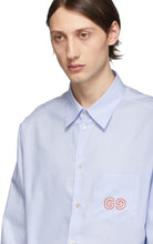 Gucci Blue GG Oxford Shirt
