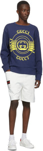 Gucci Blue Interlocking G Crewneck Sweatshirt