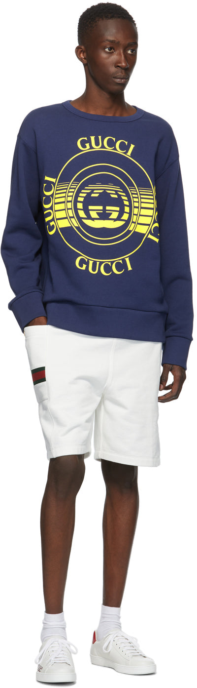 Gucci Blue Interlocking G Crewneck Sweatshirt