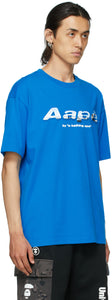 AAPE by A Bathing Ape Blue Logo T-Shirt