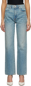 SLVRLAKE Blue London Crop Jeans - Slvrlake Blue London Crop Jeans - SLVRLAKE 블루 런던 작물 청바지