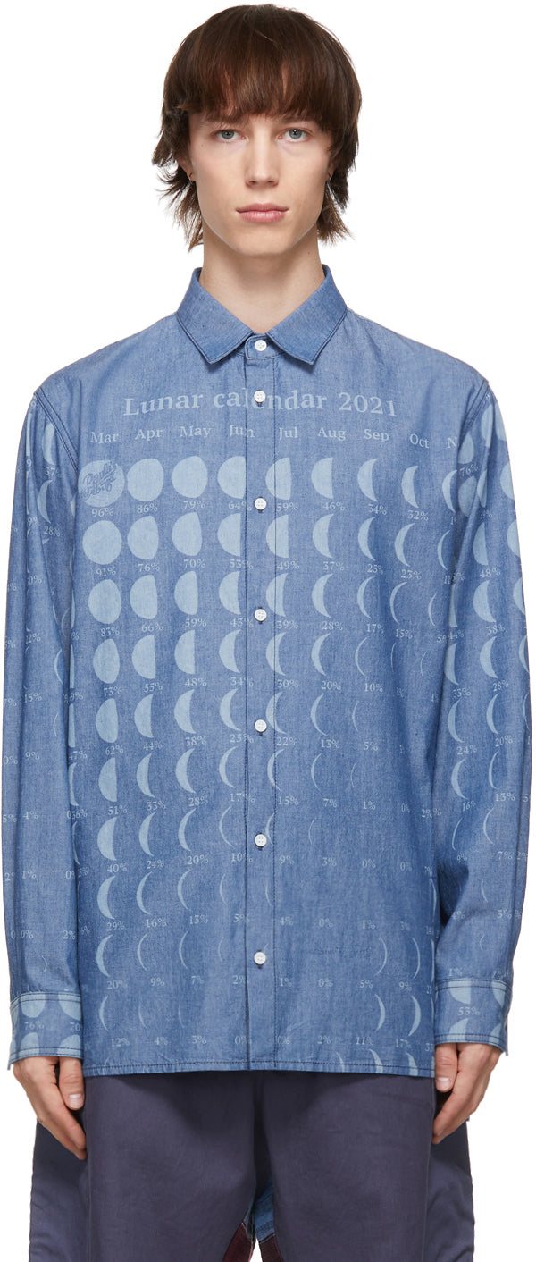 Loewe Blue Paula's Ibiza Chambray Moon Calendar Shirt – BlackSkinny