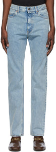 Gucci Blue Stone Bleach Regular Fit Jeans - Gucci Blue Stone Javel Javy Jeans - 구찌 블루 스톤 표백제 정기적 인 청바지