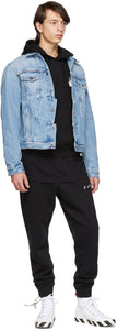 Off-White Blue Twisted Denim Jacket