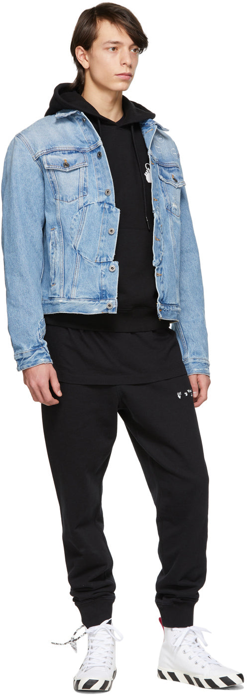 Off-White Blue Twisted Denim Jacket