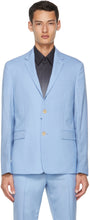 Fendi Blue Virgin Wool Detachable Collar Blazer - Blazer de collier détachable en laine de laine vierge de Fendi - 펜디 블루 버진 양모 분리형 칼라 블레이저