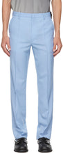 Fendi Blue Virgin Wool Trousers - Fendi Blue Virgin Wool Pantalons - 펜디 블루 버진 양모 바지