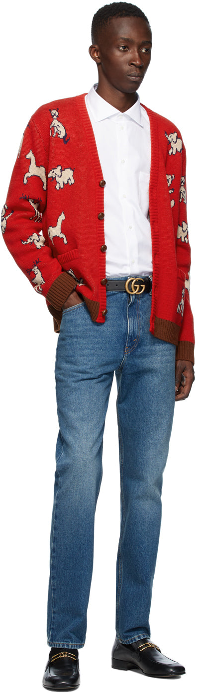 Gucci Blue Wash Regular Fit Jeans