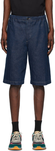 Gucci Blue Washed Denim Shorts - Short en jean lavé bleu Gucci - 구찌 블루 워시 데님 반바지
