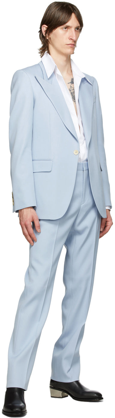 Givenchy Blue Wool Classic Fit Blazer