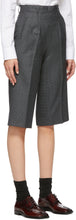 Maison Margiela Blue Wool Houndstooth Shorts