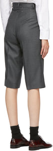 Maison Margiela Blue Wool Houndstooth Shorts
