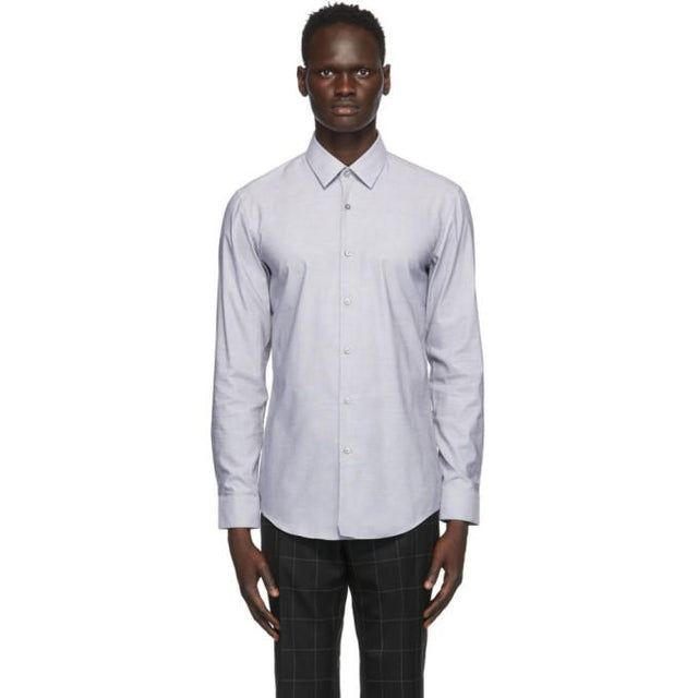 Boss Black and White Check Slim-Fit Shirt