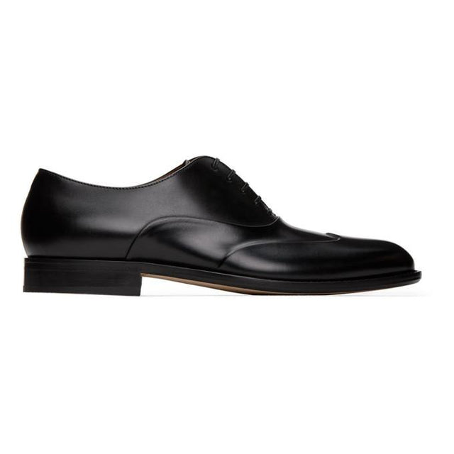 Boss Black Polished Leather Oxfords