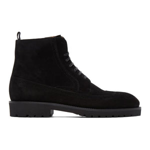 Boss Black Suede Edenlug Boots