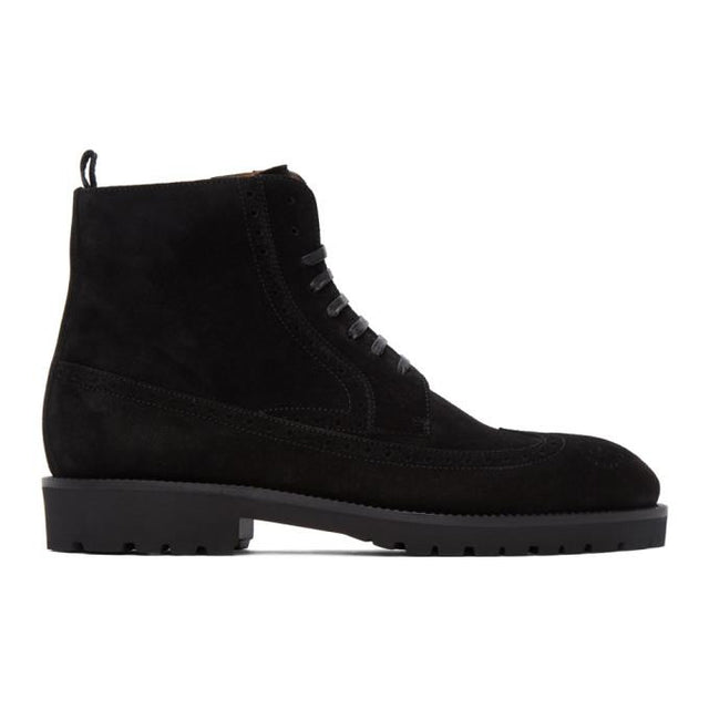 Boss Black Suede Edenlug Boots