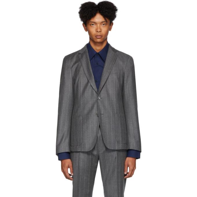 Boss Grey Pinstripe Nold Blazer