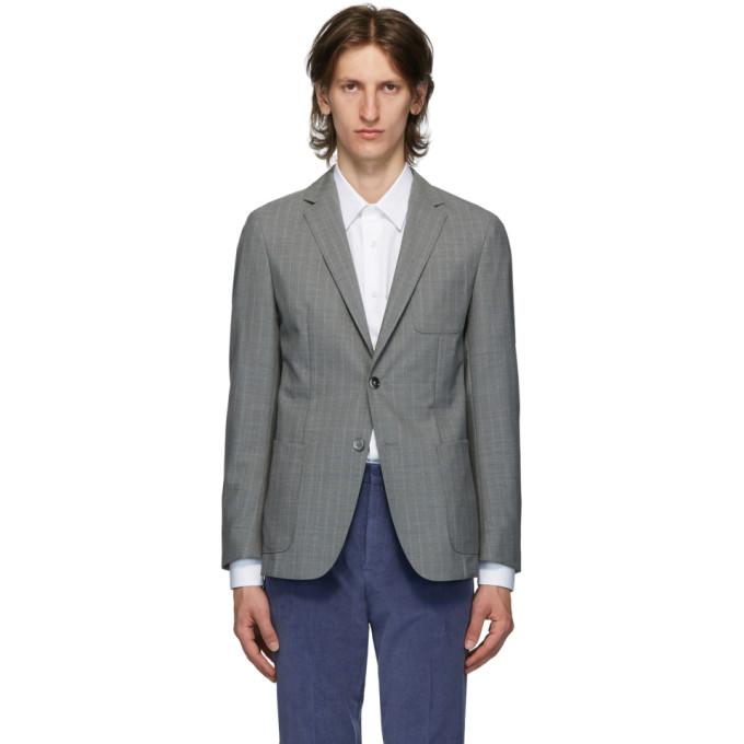 Boss Grey Wool Nolvay Blazer
