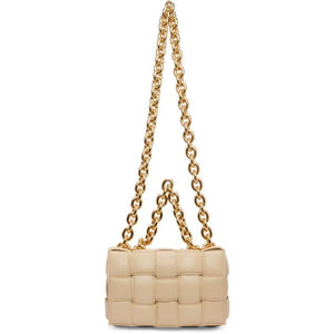 Bottega Veneta Chain Cassette Bag in White