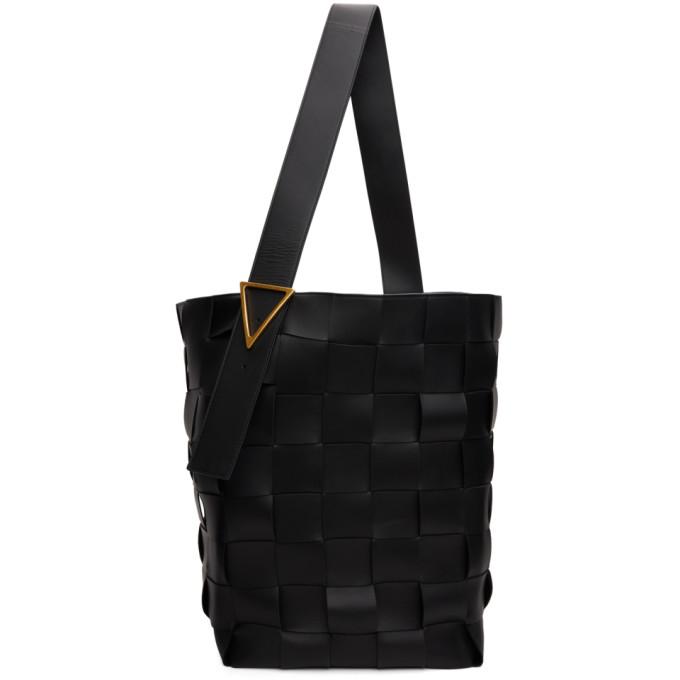 Bottega Veneta Black Intrecciato Maxi Tote